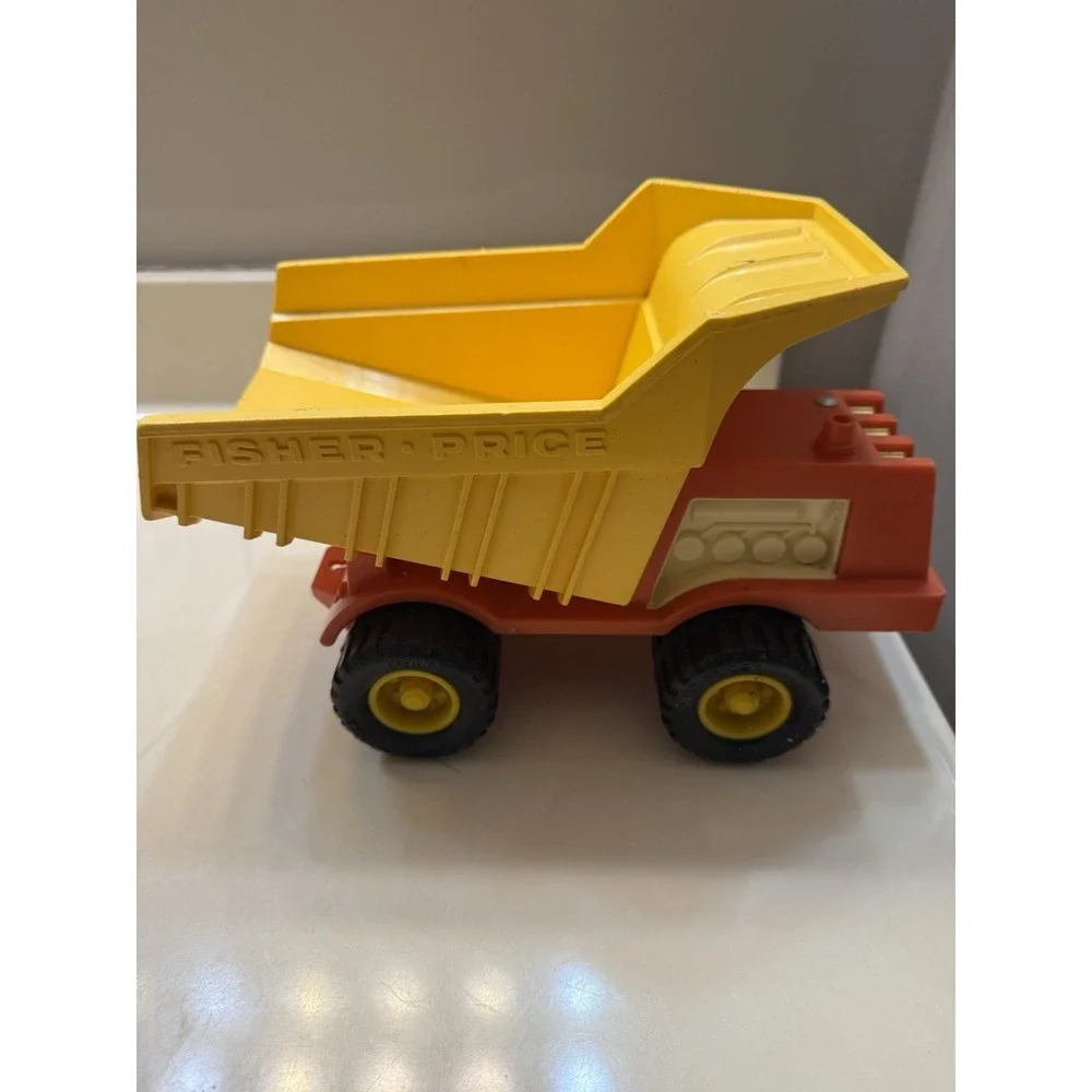 Vintage Fisher Prise Toy Dump Truck